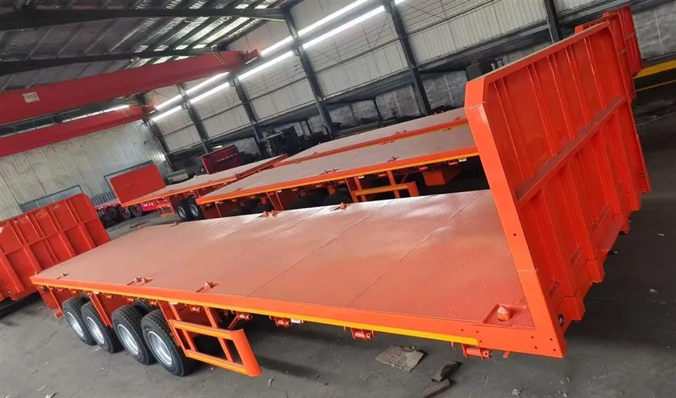4-Axle Heavy Duty Flatbed Semi Trailer 70T best