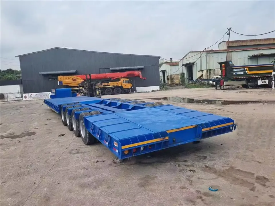 4 Axle Lowboy Low Bed Semi Trailer suppliers