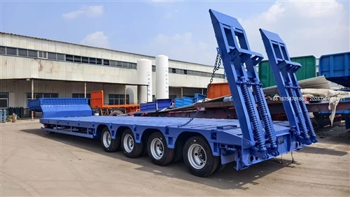 2 Units Low-bed Semi-trailers Shipped To Malaysia; Delivery Successfully Completed.