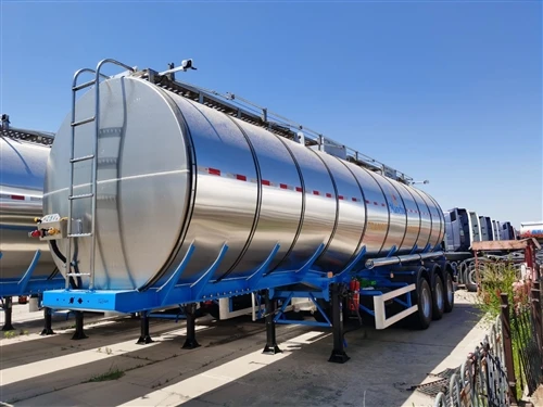 BULL TRAILER Delivers 3 Units Of 3 Axle 45 CBM Stainless Steel Oil Tank Semi Trailers To West Mal...